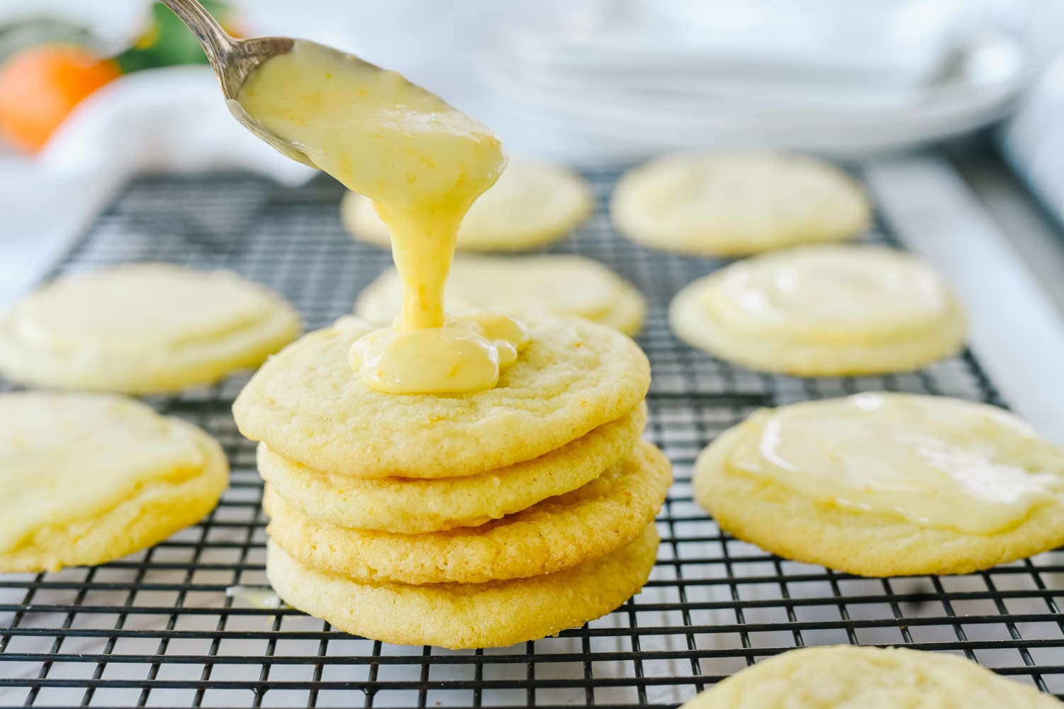 Frosting Orange Cookies