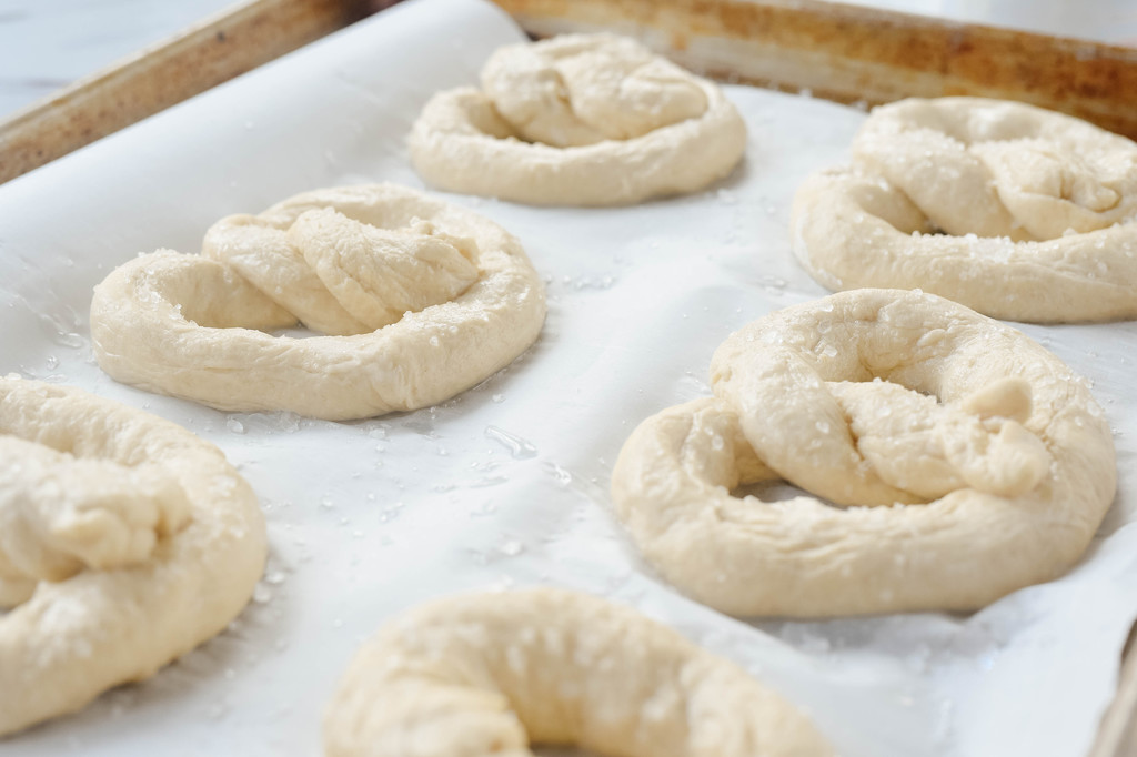 soft pretzels ready to bake