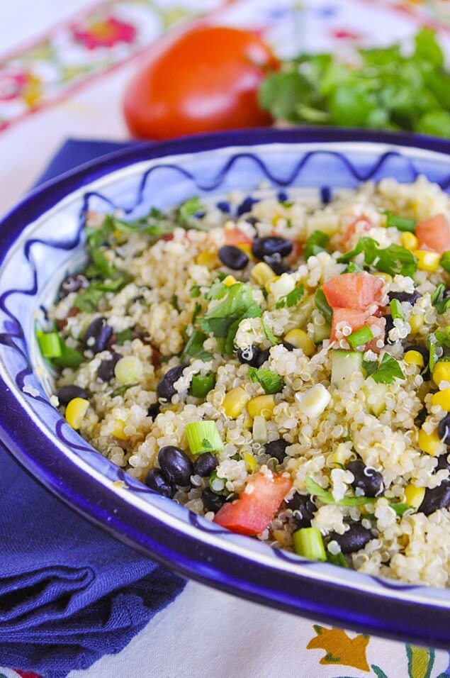 Quinoa Black Bean Salad Recipe by Leigh Anne Wilkes