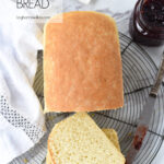 overhead shot of loaf of english muffin bread