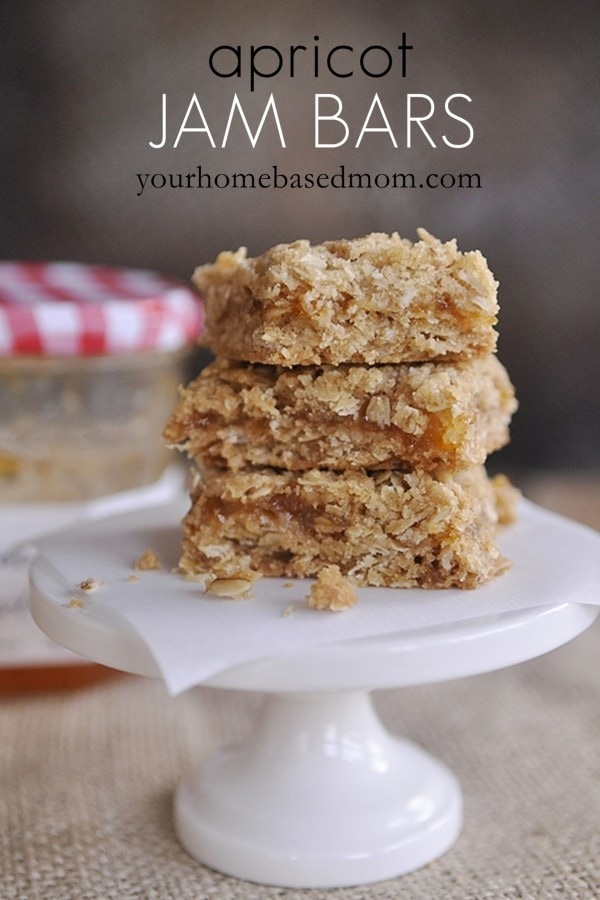 apricot jam bars www.yourhomebasedmom.com