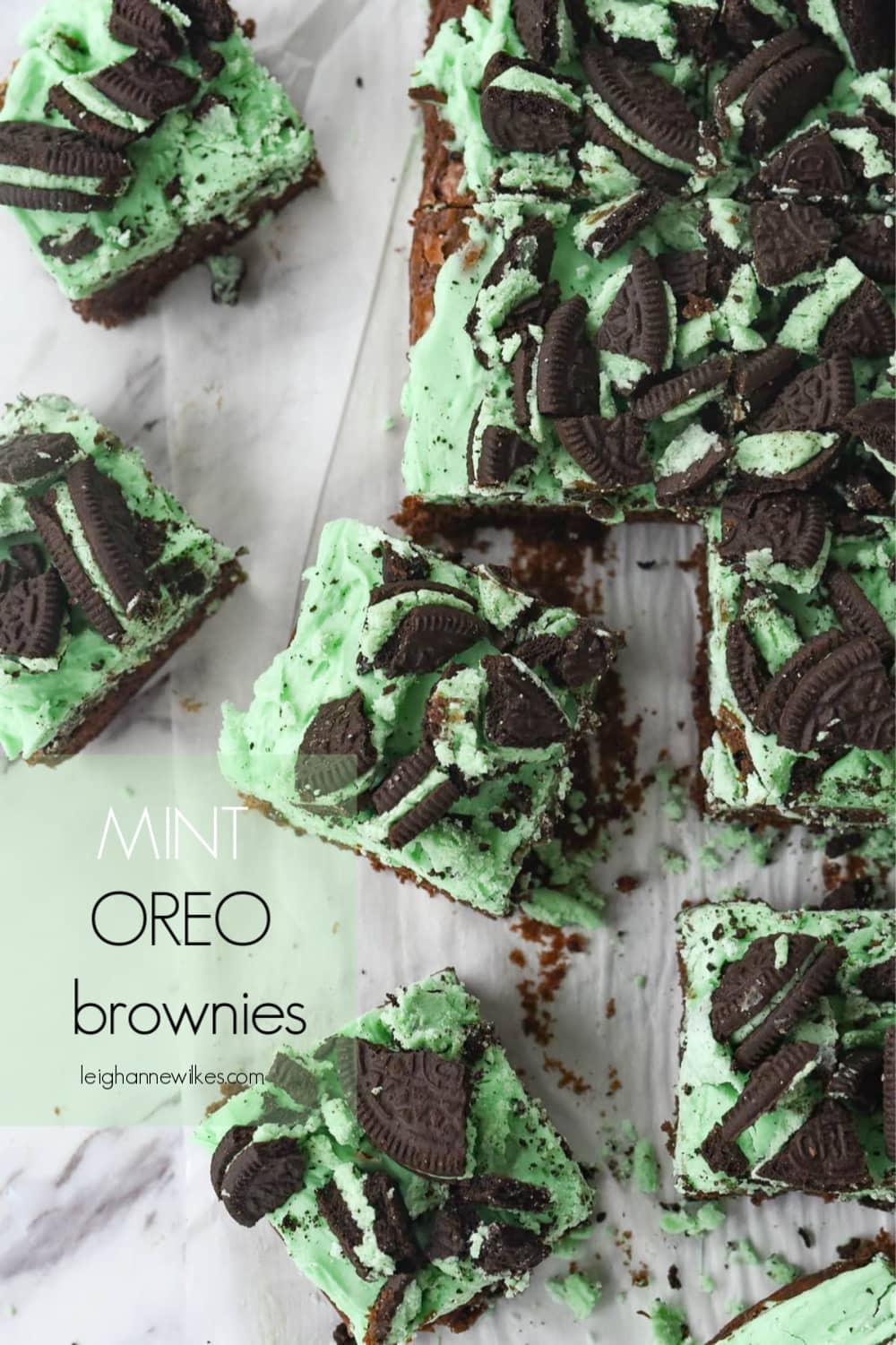 Mint Oreo Brownies Recipe by Leigh Anne Wilkes