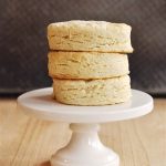 3 biscuits in a stack
