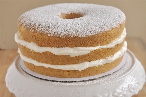 layered lemon sponge cake