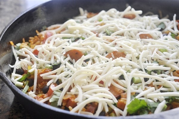 Spanish Rice and Sausage Skillet