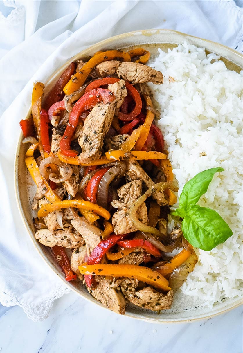 Balsamic Chicken and Peppers Recipe from Your Homebased Mom