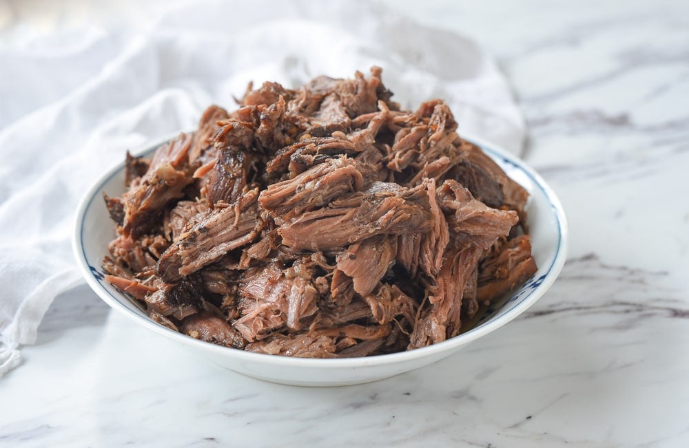 bowl of balsamic beef