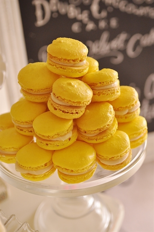 lemon macarons