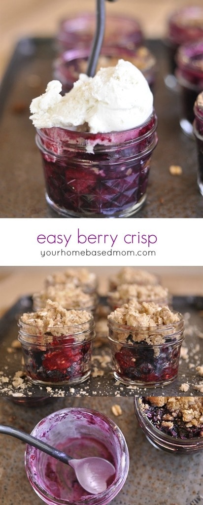 A fresh berry crisp is a true sign of summer in the Northwest. Berries are a favorite flavor at our house. Try this berry crisp recipe.