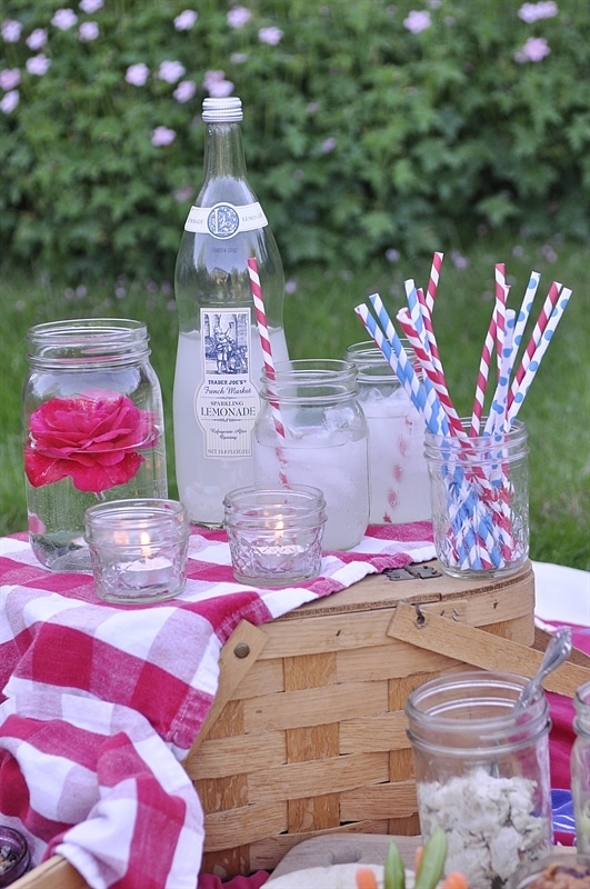 picnic with lemonade
