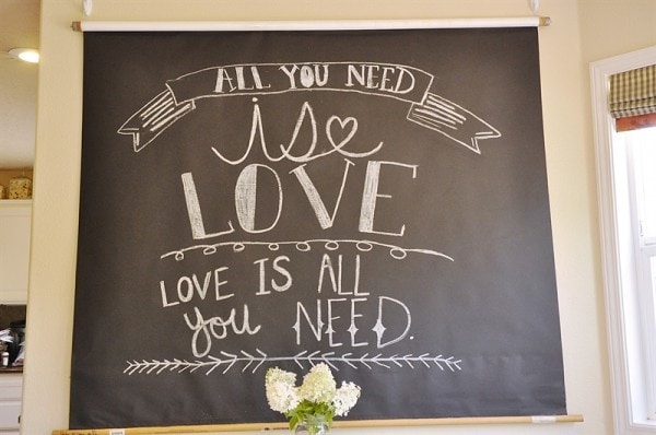 Chalkboard Backdrop @yourhomebasedmom.com