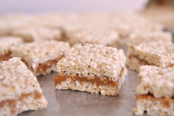 Caramel Rice Krispie Bars