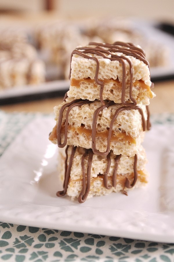 Caramel Rice Krispie Bars