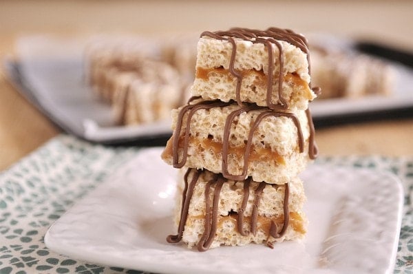 Caramel Rice Krispie Bars