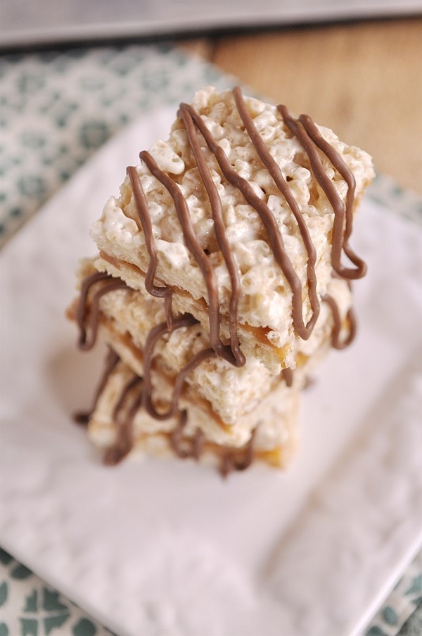 Caramel Rice Krispie Bars