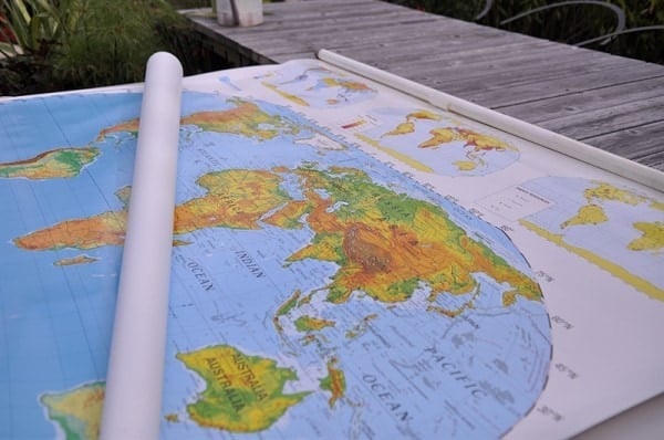 retractable map