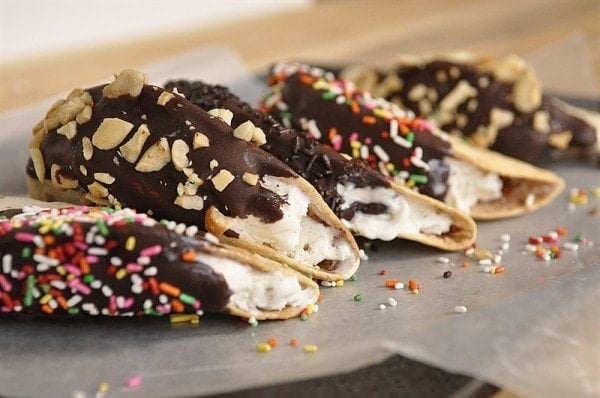 Ice Cream Tacos on paper