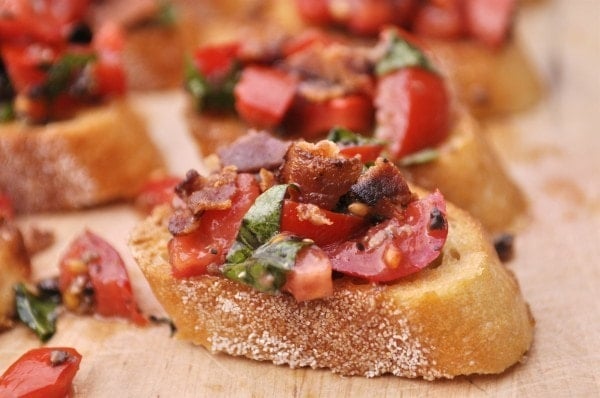 bacon bruschetta