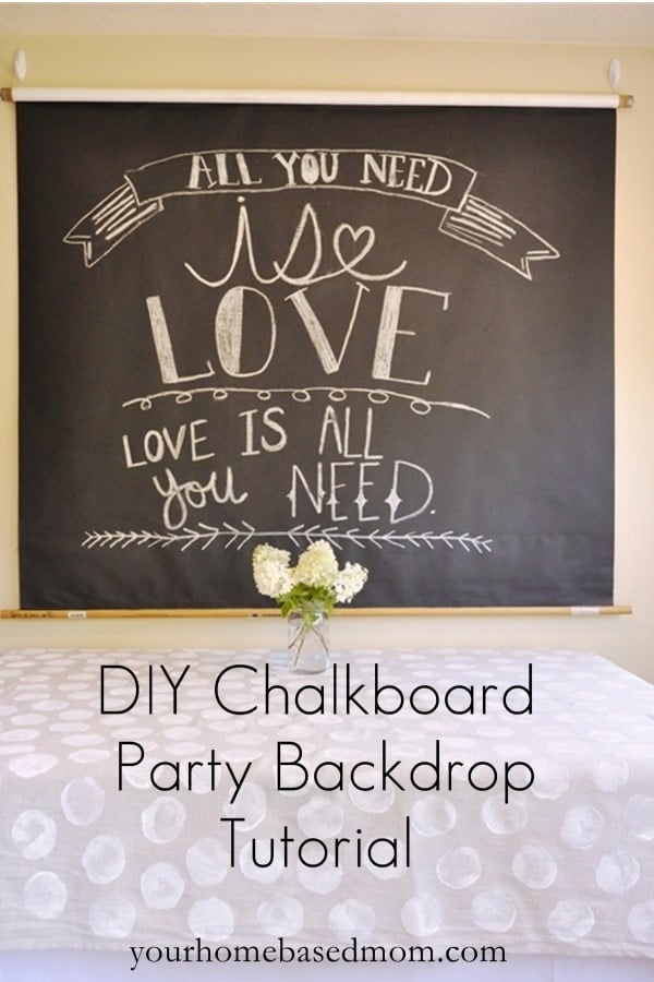 chalkboard backdrop