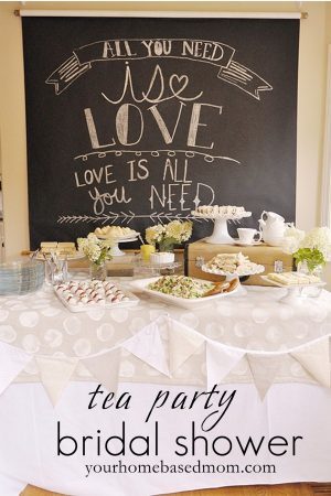 Tea Party Bridal Shower Theme - your homebased mom