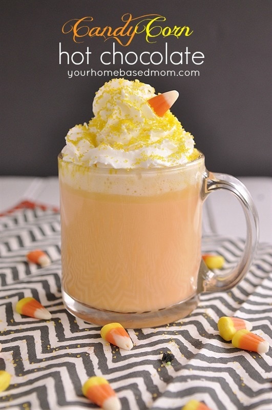 candy corn hot chocolate