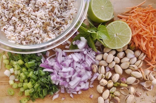 Coconut Lime Quinoa Rice Salad