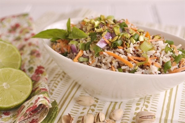 Coconut Lime Quinoa Rice Salad