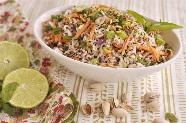 Coconut Lime Quinoa Rice Salad