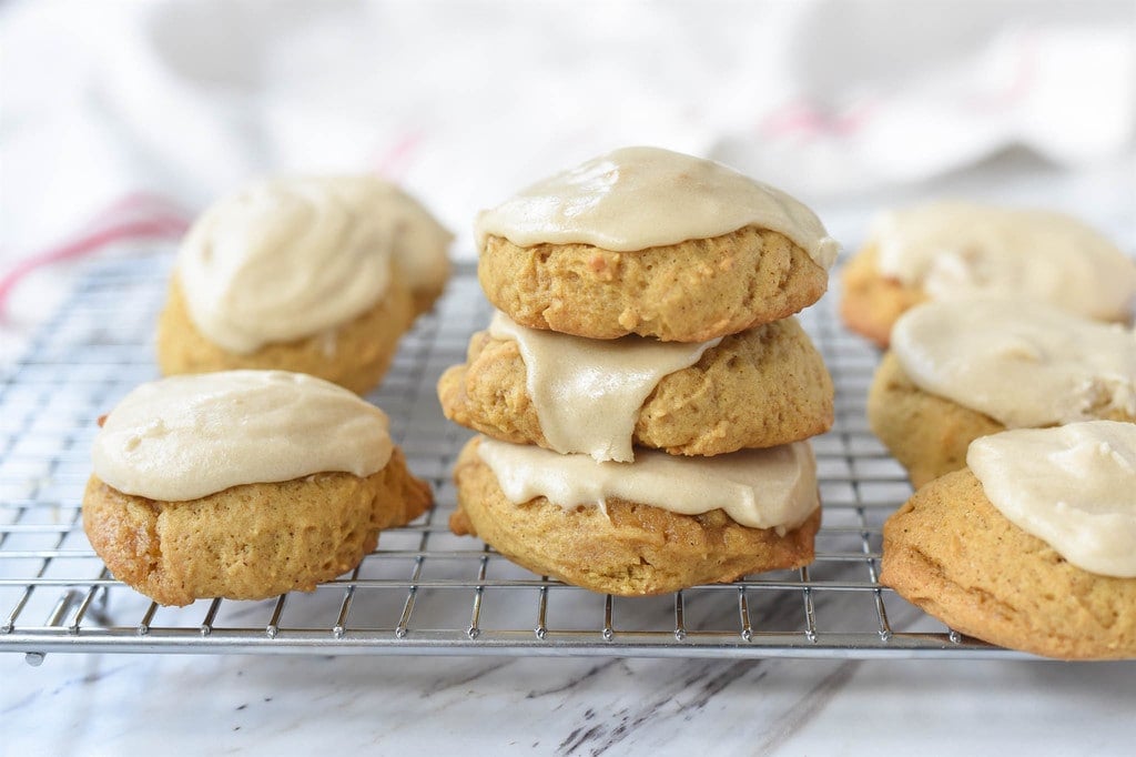 Pumpkin Cookies with Maple Frosting