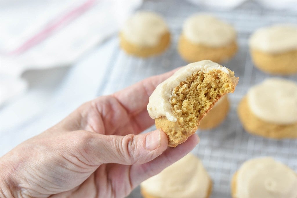 Pumpkin Cookies with Maple Frosting