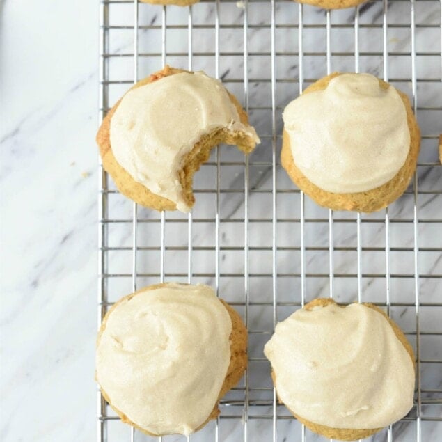 Pumpkin Cookies with Maple Frosting