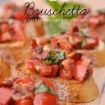 slices of bacon bruschetta