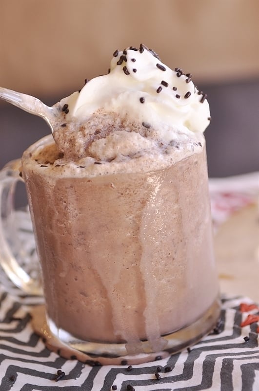 frozen hot chocolate