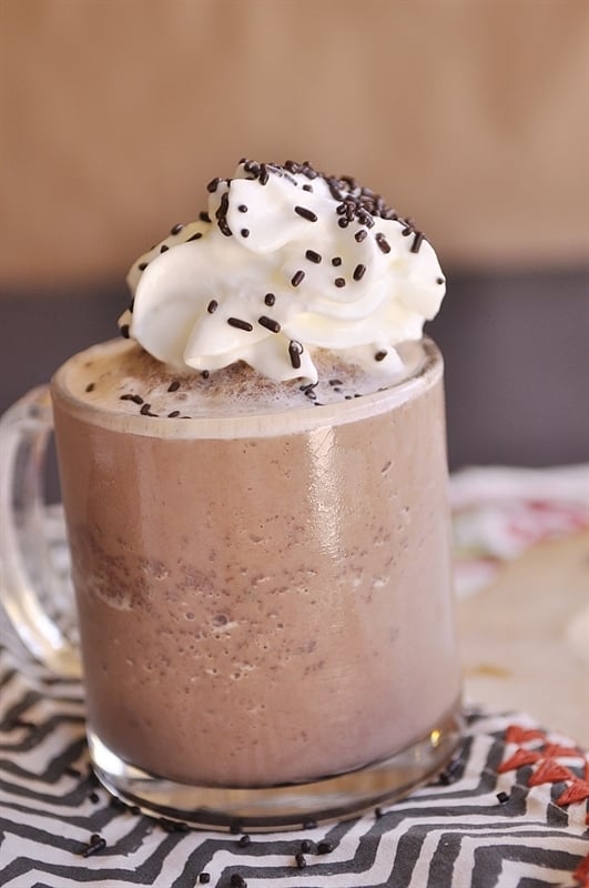 Frozen Hot Chocolate - Your Homebased Mom