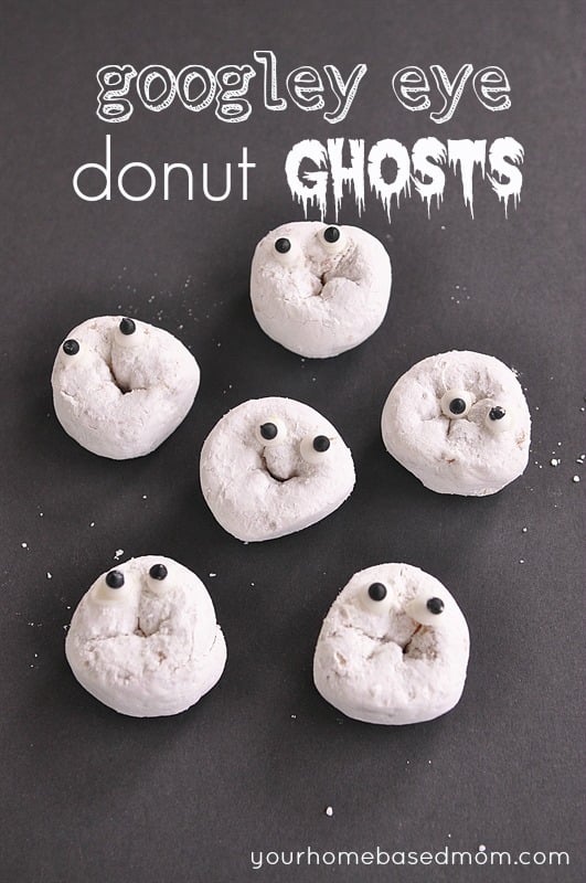 googly eye donut ghosts