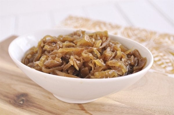 slow cooker caramelized onions