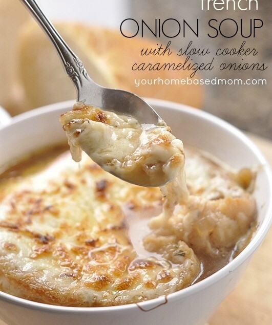 spoonful of french onion soup
