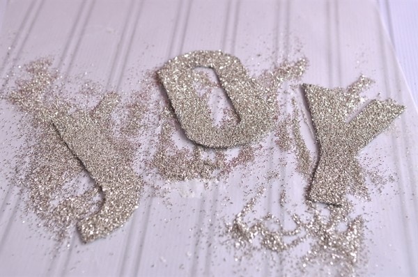 Glitter Letter Ornaments. {Pottery Barn Knock Off}