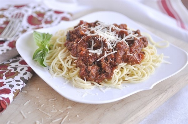 Slow Cooker Bolognese Sauce