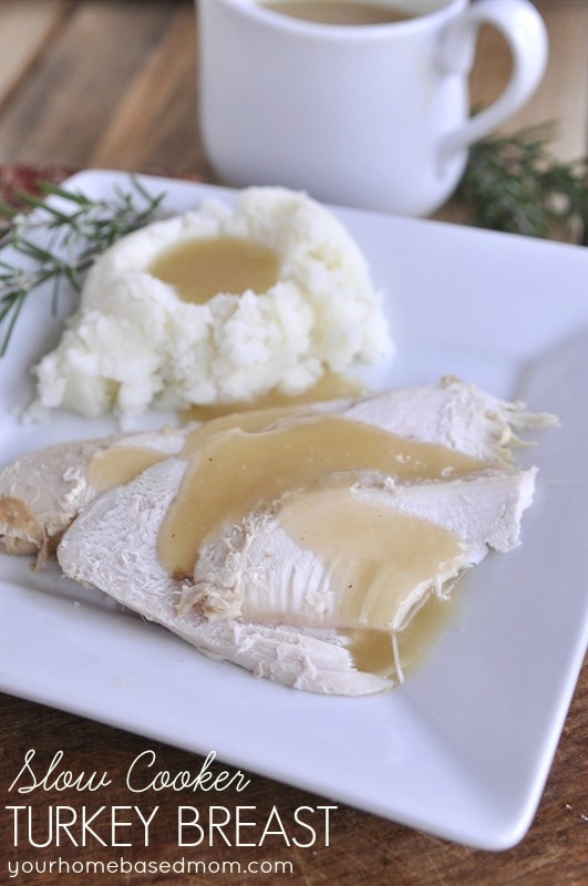 sliced slow cooker turkey breast