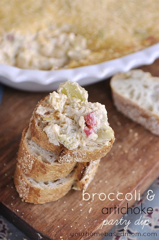 Broccolil and Artichoke Party Dip