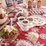 hot chocolate bar on a table