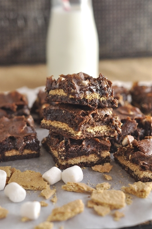 Inside Out S'more Brownies