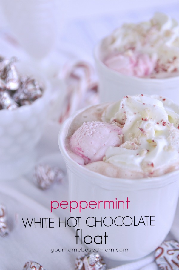Peppermint White Hot Chocolate Float Your Homebased Mom