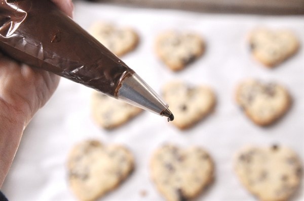 Dark Chocolate Cherry Shortbread Cookies