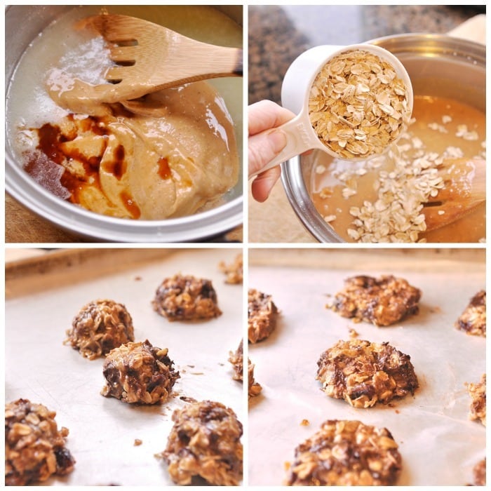 No Bake PB cookies