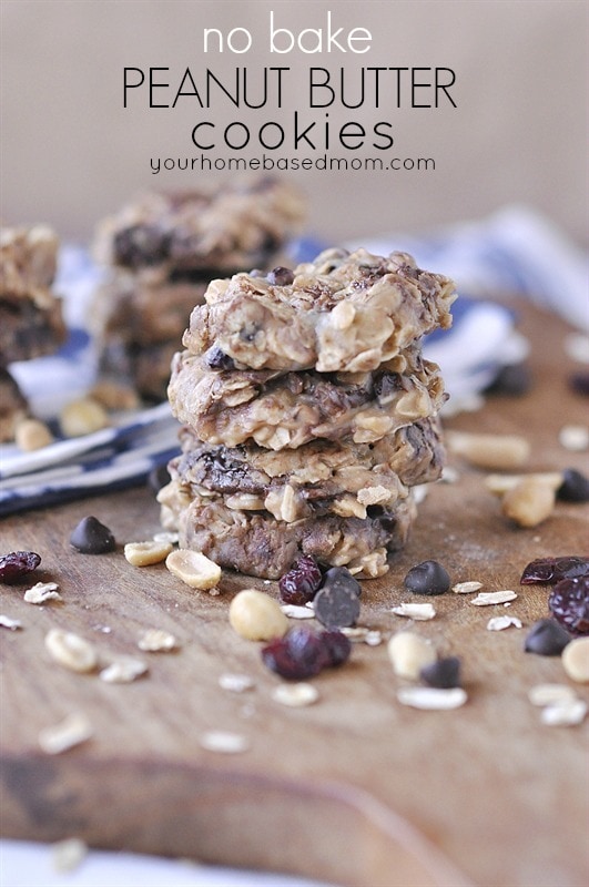 No Bake Peanut Butter Cookies