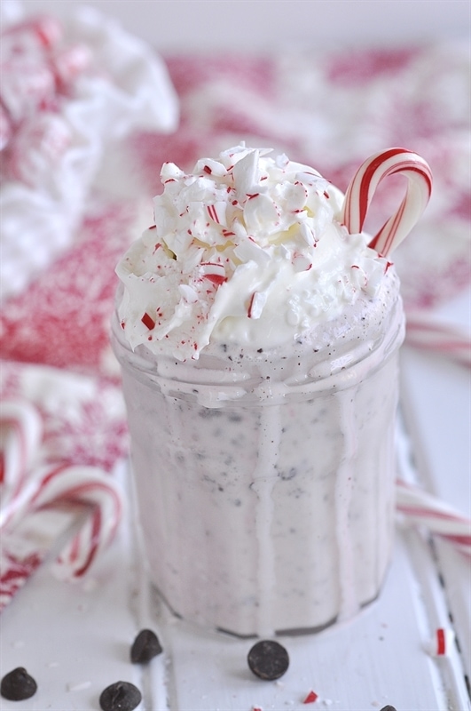 Peppermint Chocolate Chip Milkshake