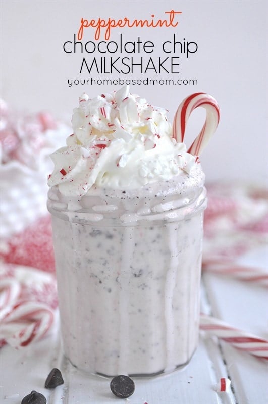 Peppermint Chocolate Chip Milkshake