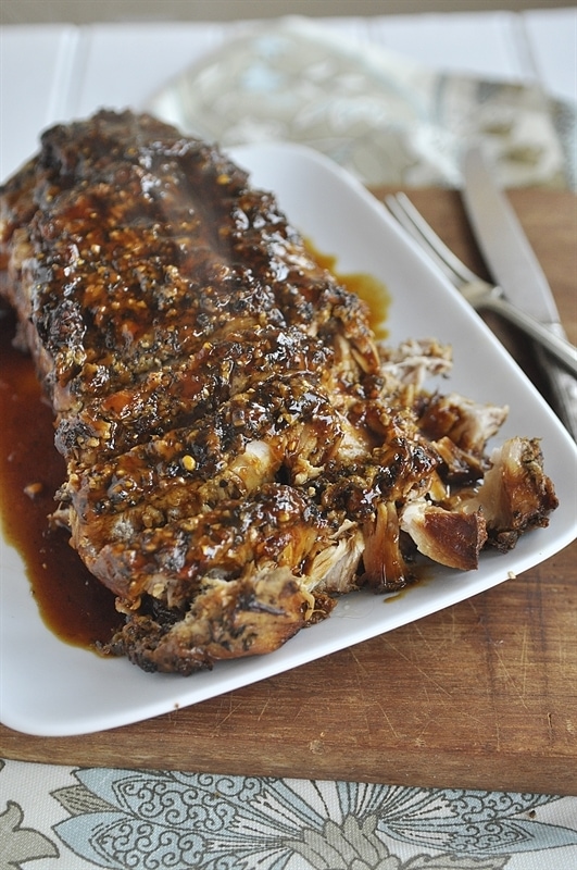 Slow Cooker Parmesan Honey Pork Roast